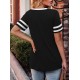 Angerella Summer Tops for Women Casual V Neck T Shirts Short Sleeve Tunic Tops Loose Fit