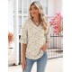 LOMON 3/4 Length Sleeve Womens Tops Summer Loose V-Neck Eyelet T-Shirts Dressy Casual Ruffle Sleeve Tunic Blouses