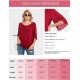 Neineiwu Womens Casual Scoop Neck Loose Top 3/4 Sleeve Chiffon Blouse Shirt Tops