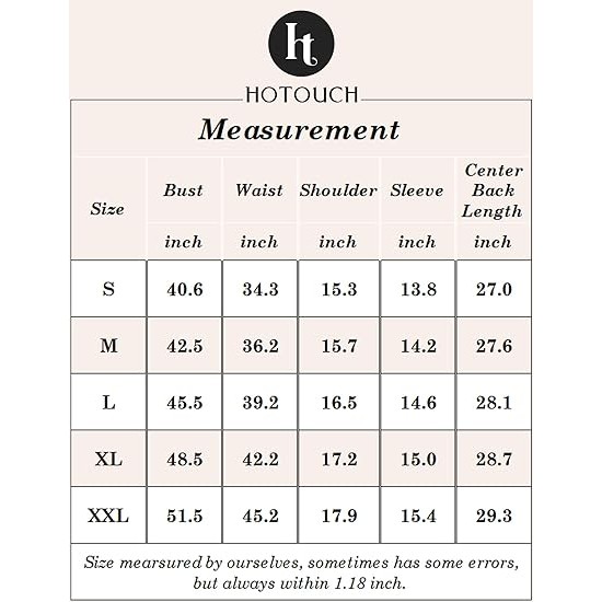 HOTOUCH Women's Basic Button Down Shirts 3/4 Sleeve Stretch Button Up Dress Shirt Slim Fit Waitress Work Shirts