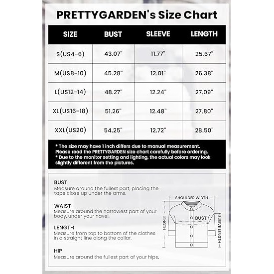 PRETTYGARDEN Womens Summer Button Down Short Lantern Sleeve V Neck Cotton Tops