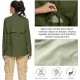 Jessie Kidden Women's UPF 50+ UV Sun Protection Safari Shirt, Long Sleeve Outdoor Cool Quick Dry Fishing Hiking Gardening Shirts