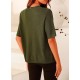 PRETTYGARDEN Womens Summer Button Down Shirts Casual Short Sleeve Crew Neck Ribbed Knit Blouse Top Cardigans