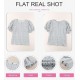 Dokotoo Floral Print Blouses for Women Crewneck Smocked Puff Sleeve Shirts Casual Babydoll Tops