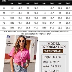 Zeagoo Womens Button Down Shirts Casual Short Sleeve Dress Shirt Textured Collared Summer Work Blouse