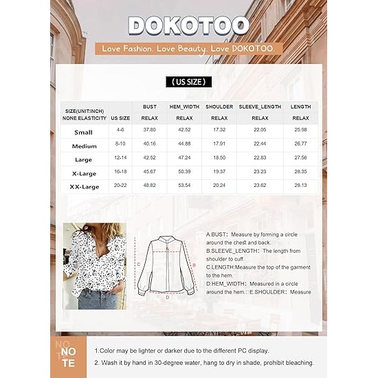 Dokotoo Women's Casual V Neck Alicia Floral Print Roll Up Long Sleeve Chiffon Button Down Blouses Bohemian Top Shirts