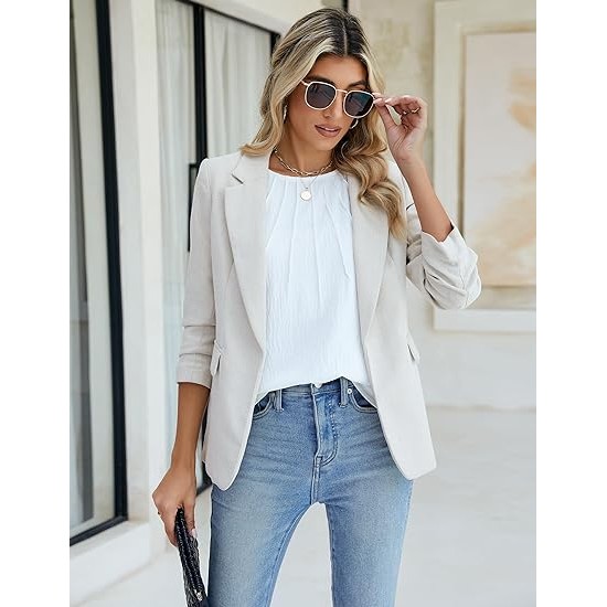 Blooming Jelly Women Dressy Casual Tops Business Work Blouses Summer Shirts Short Sleeve Crew Neck Outfits 2024