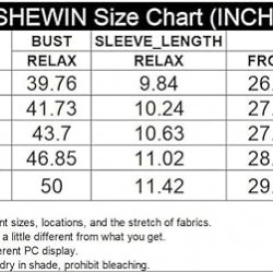 SHEWIN Women's Casual Boho Floral Print V Neck Long Sleeve Loose Blouses Shirts Tops