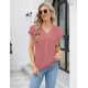 Blooming Jelly Womens Dressy Casual Shirts Short Sleeve V Neck Work Blouse Business Casual Tops