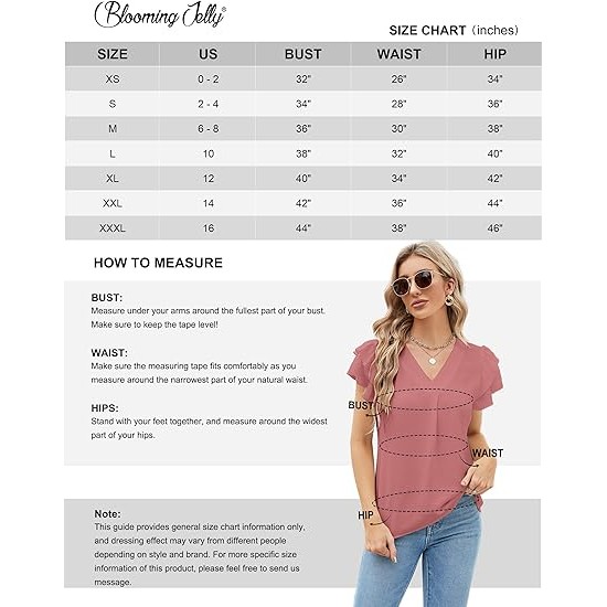 Blooming Jelly Womens Dressy Casual Shirts Short Sleeve V Neck Work Blouse Business Casual Tops