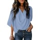 Dokotoo Womens Blouses and Tops Short Sleeve Chiffon Shirts and Tops