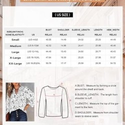 Dokotoo Women's Casual V Neck Alicia Floral Print Smocked Long Sleeve Chiffon Blouses Bohemian Top Shirts