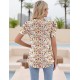 Ivicoer Puff Short Sleeve Shirt for Women Eyelet Tops Summer Crewneck Blouse Loose Fit S-XXL