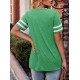 Angerella Summer Tops for Women Casual V Neck T Shirts Short Sleeve Tunic Tops Loose Fit