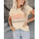 INFITTY Womens Funny Letters Print T Shirts Short Sleeve Shirts Cute Sunshine Graphic Tees Summer Casual Loose Tops