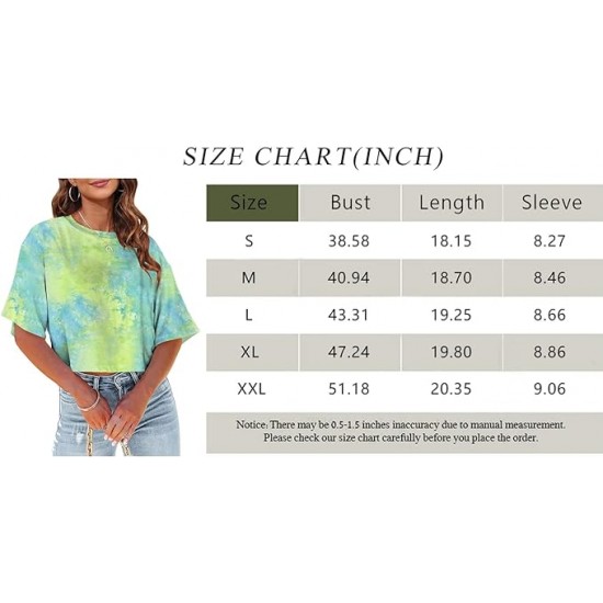 Tankaneo Women Half Sleeve Cropped T-Shirts Drop Shoulder Round Neck Crop Tops Casual Summer Solid Color Basic Tees