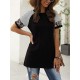 Adibosy Women Summer Casual Shirts: Short Sleeve Striped Tunic Tops - Womens Crew Neck Tee Tshirt Blouses