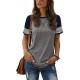 Adibosy Women Summer Casual Shirts: Short Sleeve Striped Tunic Tops - Womens Crew Neck Tee Tshirt Blouses