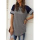 Adibosy Women Summer Casual Shirts: Short Sleeve Striped Tunic Tops - Womens Crew Neck Tee Tshirt Blouses