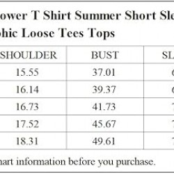 Cicy Bell Women's T Shirts Short Sleeve Tees Sunflower Graphic Loose Summer Tops