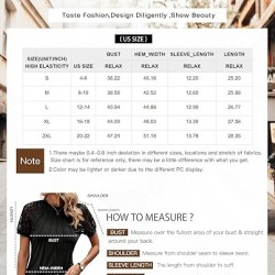 EVALESS Womens Fashion Tops Crewneck Sexy Patchwork Lace Short Sleeve Tee Shirts Casual Knitted Blouses