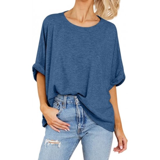 GeGekoko Women Oversized T-Shirt Summer Casual Short Sleeve Loose Tee Tops