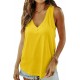 Smile Fish Women Summer Deep V Neck Tank Top Loose Fit Flowy Shirt