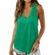 Smile Fish Women Summer Deep V Neck Tank Top Loose Fit Flowy Shirt