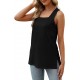 XIEERDUO Summer Tank Tops for Women Square Neck Loose Fit Casual Fashion Flowy Sleeveless