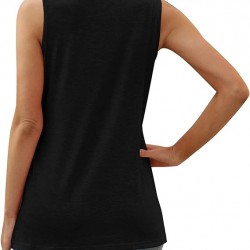 XIEERDUO Summer Tank Tops for Women Square Neck Loose Fit Casual Fashion Flowy Sleeveless