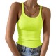 Artfish Women's Sleeveless Tank Top Form Fitting Scoop Neck Ribbed Knit Basic Cami Shirts